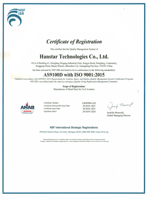 Aerospace system certification