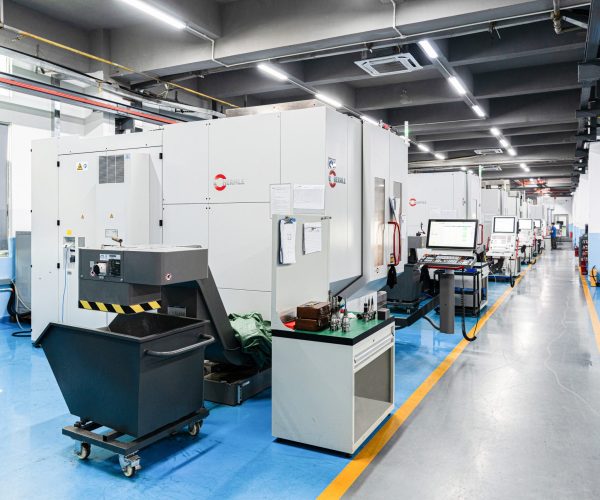 Temperature-controlled 5-axis CNC machining area at Hanstar's Shenzhen workshop